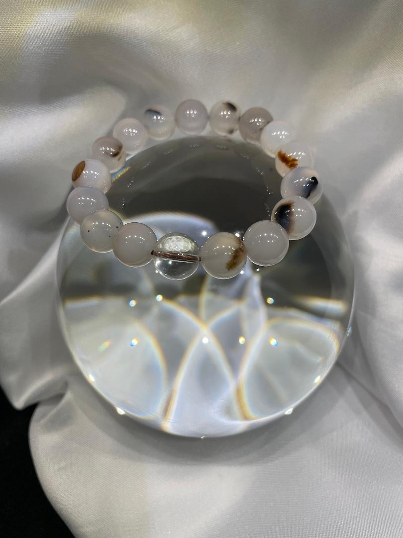 White Moss Agate