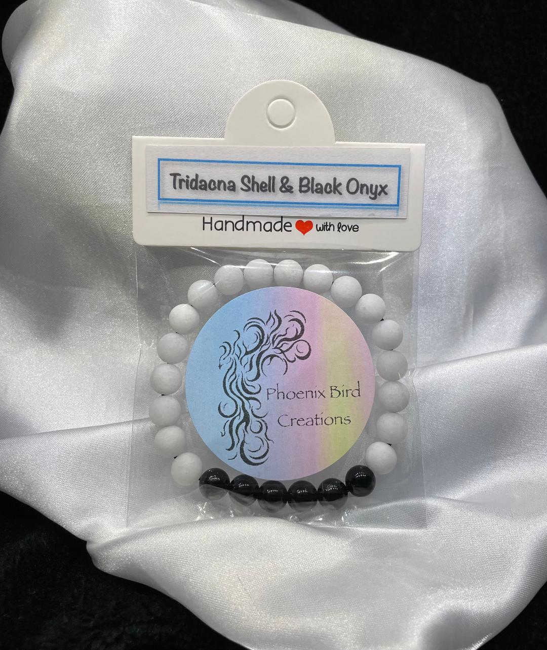 Tridacna Shell & Black Onyx
